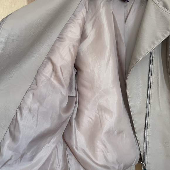 Amaryllis beige/blush faux leather jacket - Picture 7 of 10